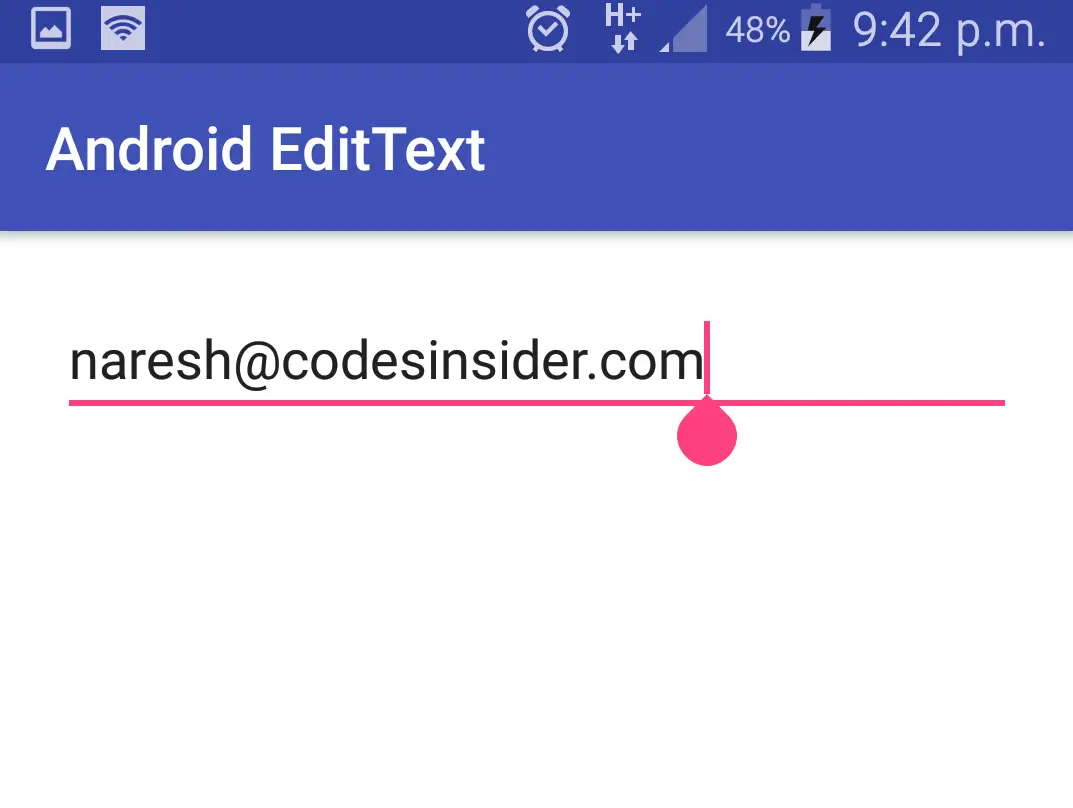 android gravity in edittext