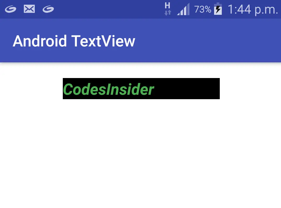 testview text in a style android