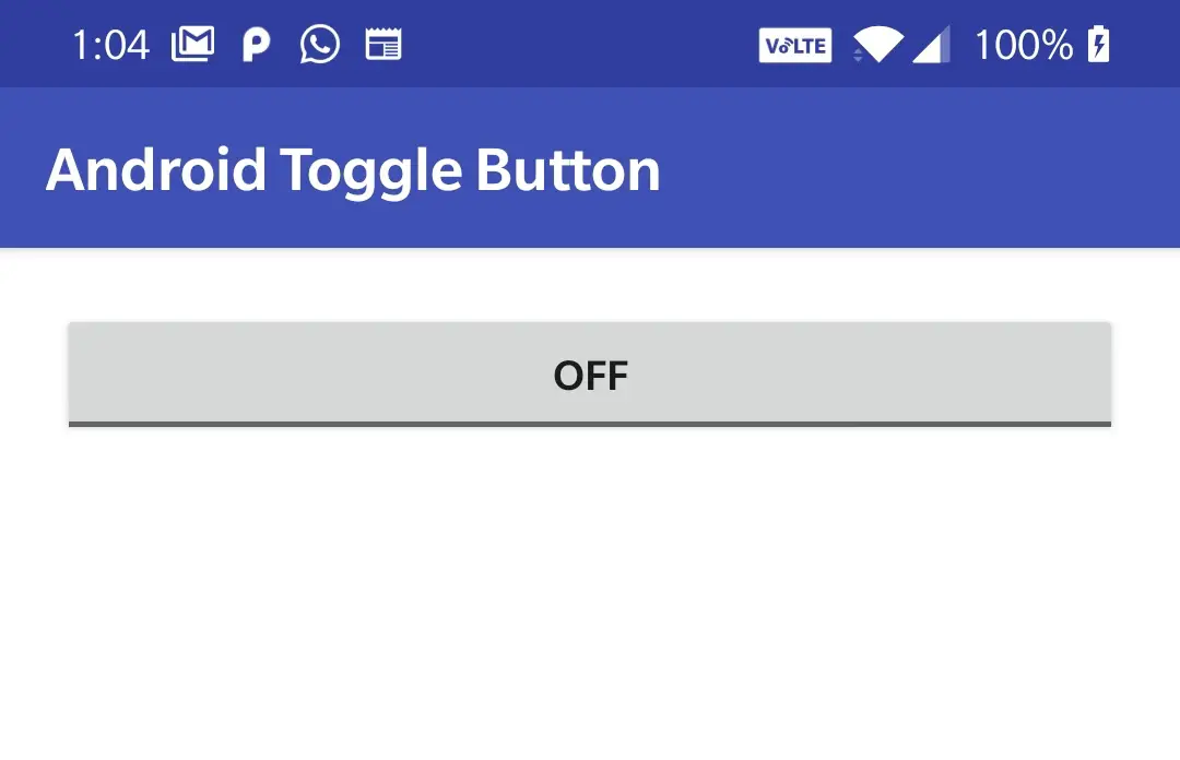 android toggle button checked false