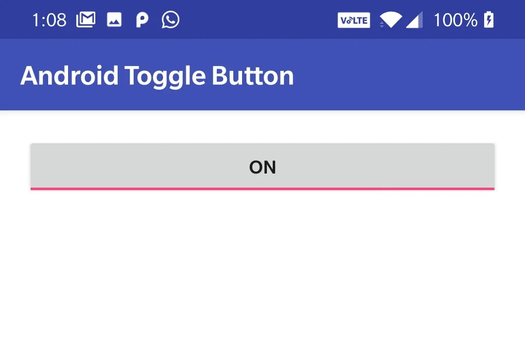 android toggle button checked true