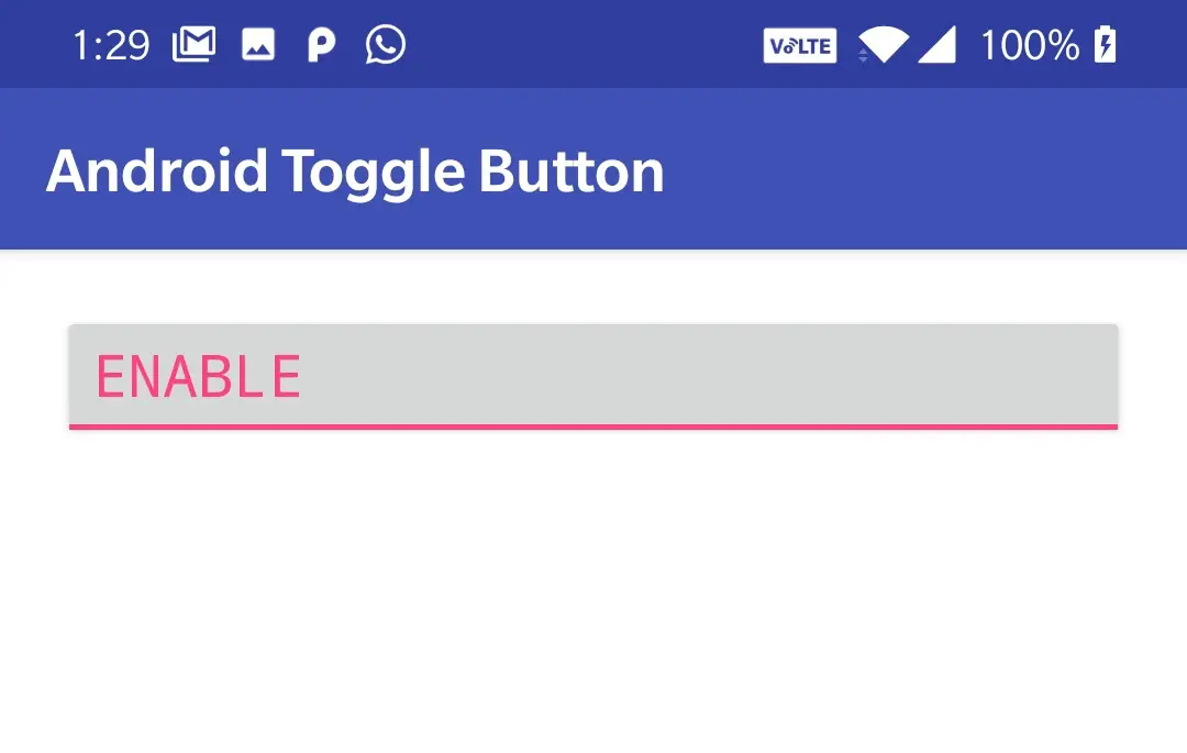 android toggle button font family