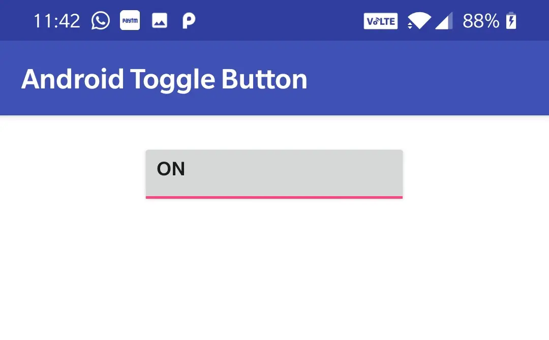 android toggle button layout gravity