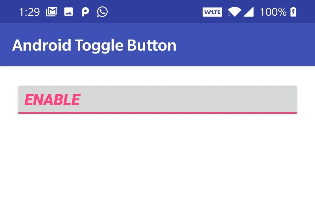 android toggle button text style