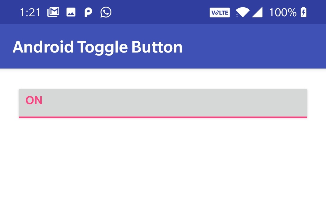 android toggle button text color