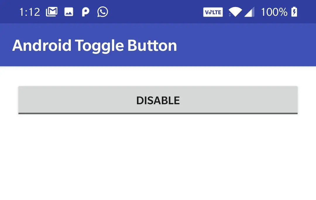android toggle button text off