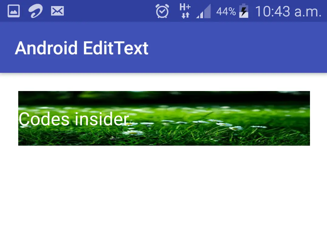 background drawable in edittext in android