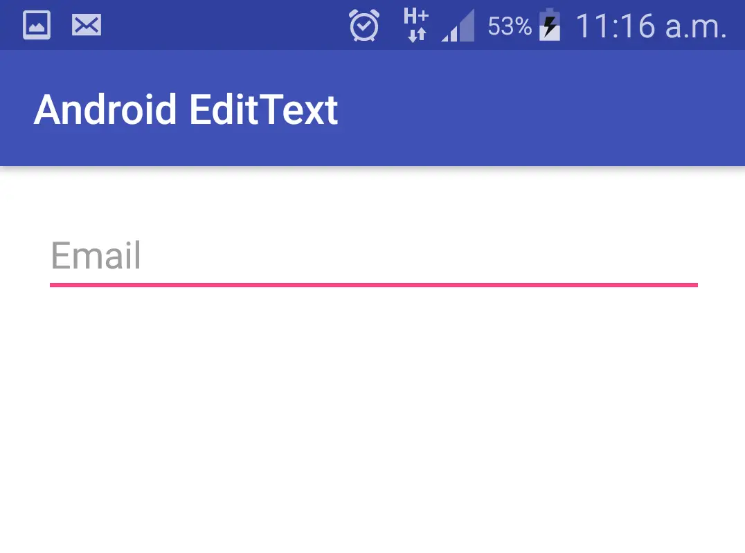 hint in edittext in android