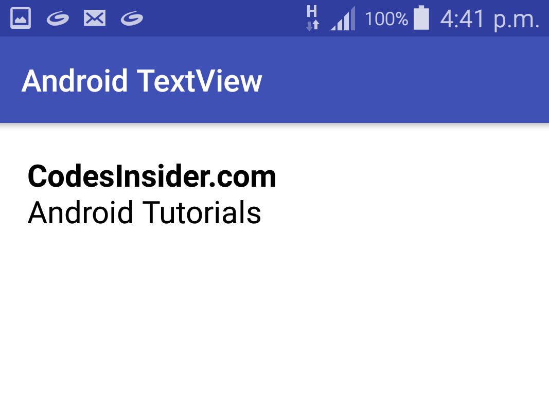 html in android textview