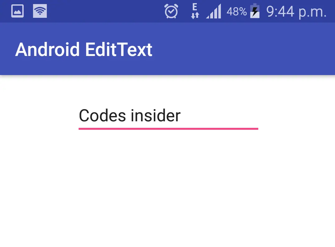 layout gravity in edittext in android