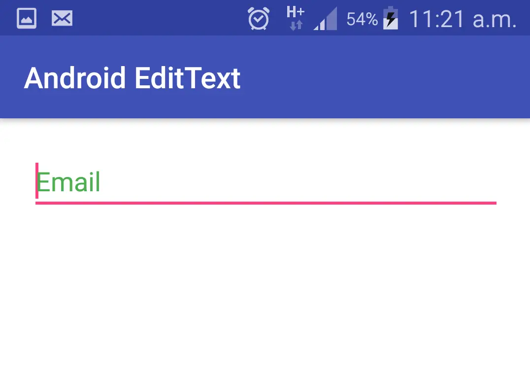 textcolorhint in edittext in android 