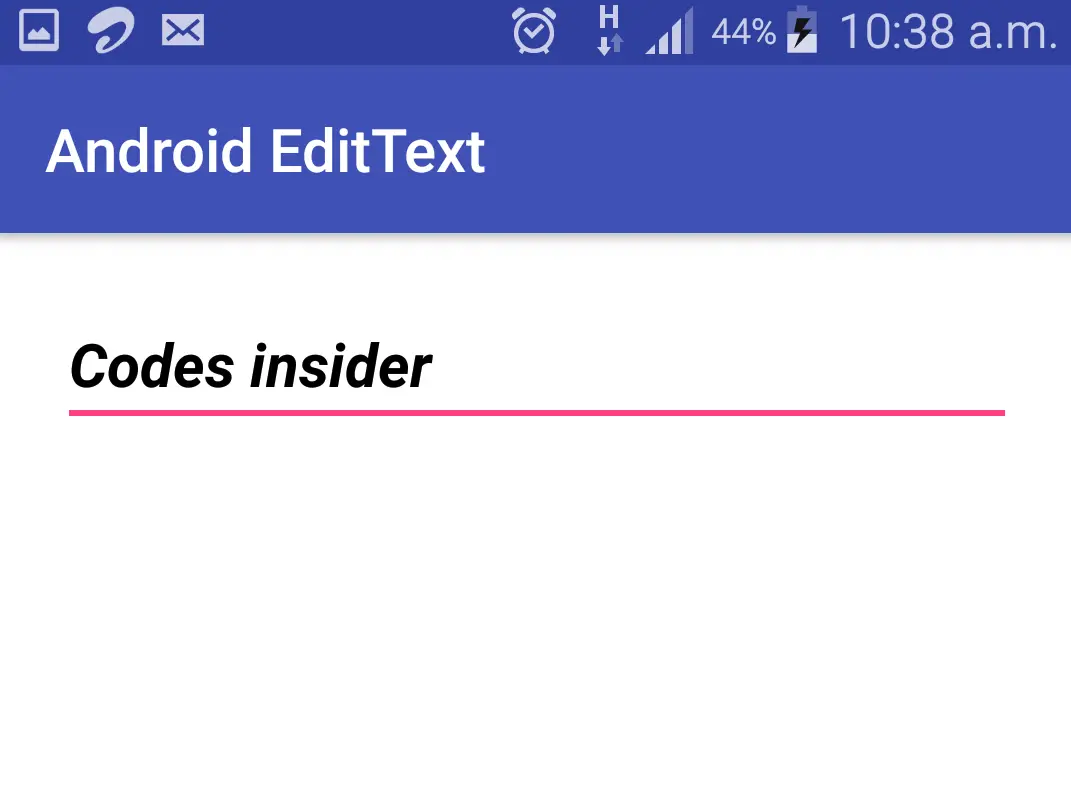 textstyle in edittext in android