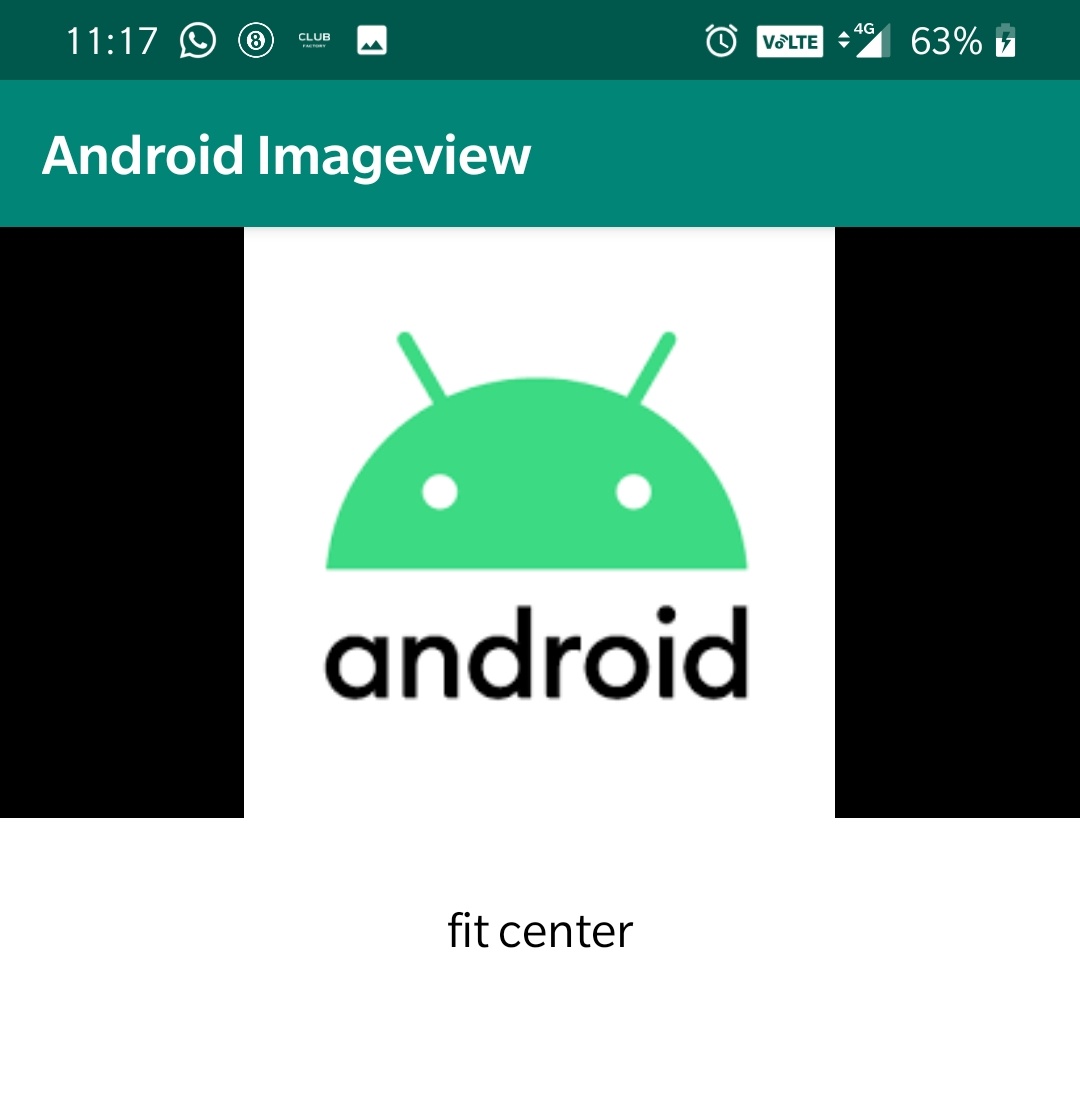 android imageview scaletype fitcenter
