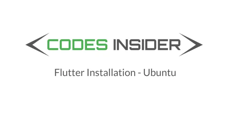 install flutter ubuntu 20.04