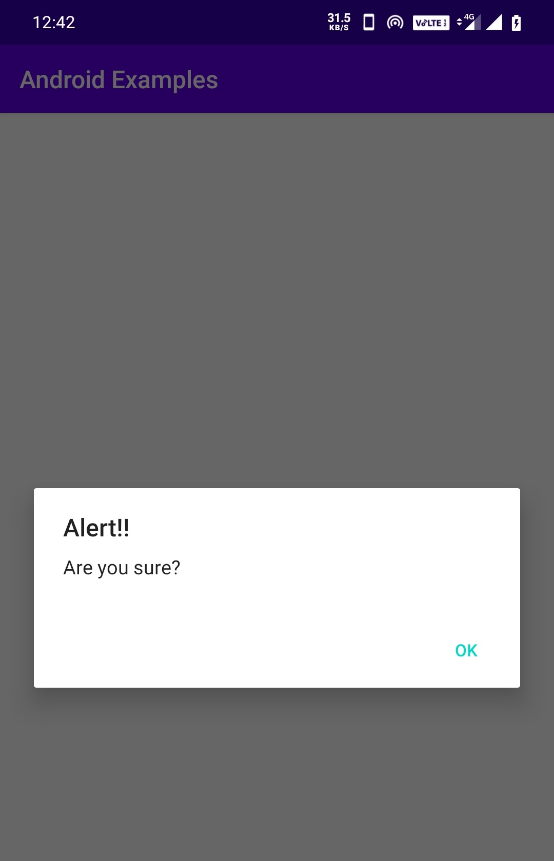 android alertdialog example tutorial