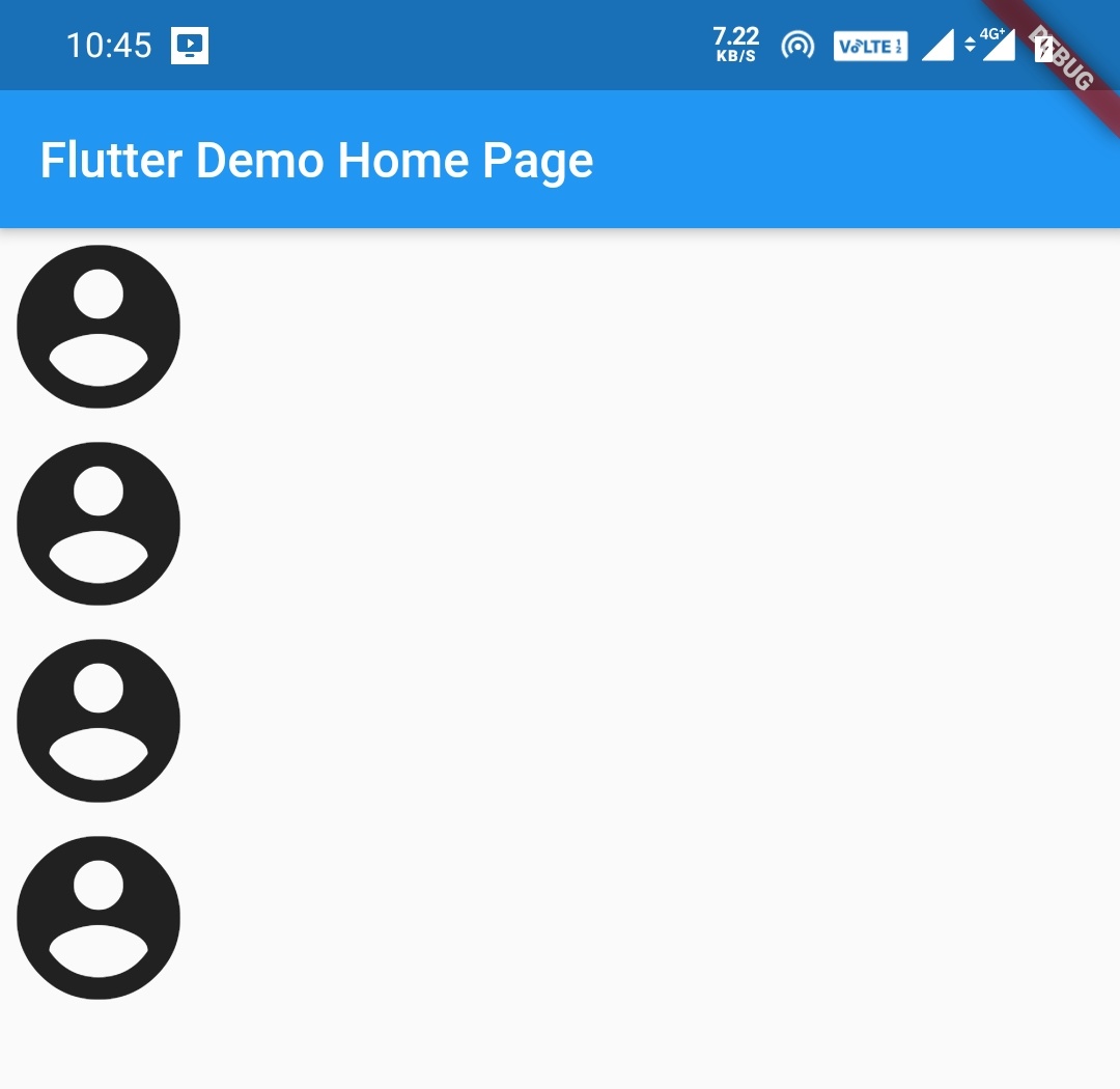 flutter column widget