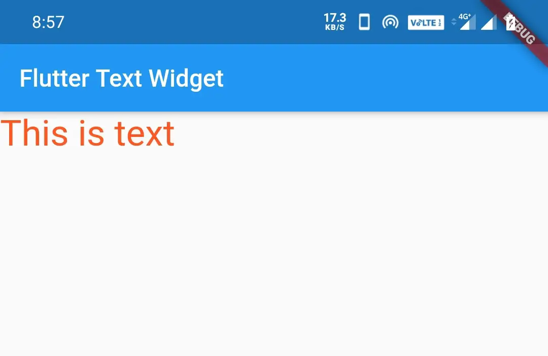 flutter text widget textcolor