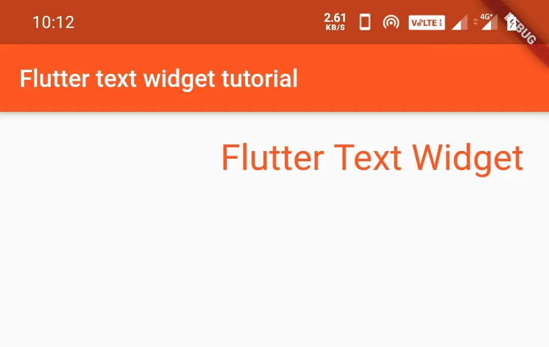 flutter text align end