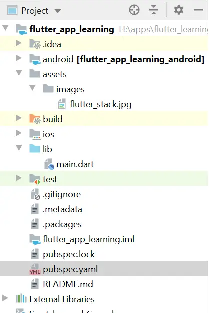 how to add images in flutter app