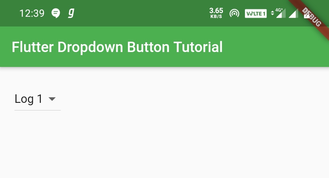 dropdown button items from list