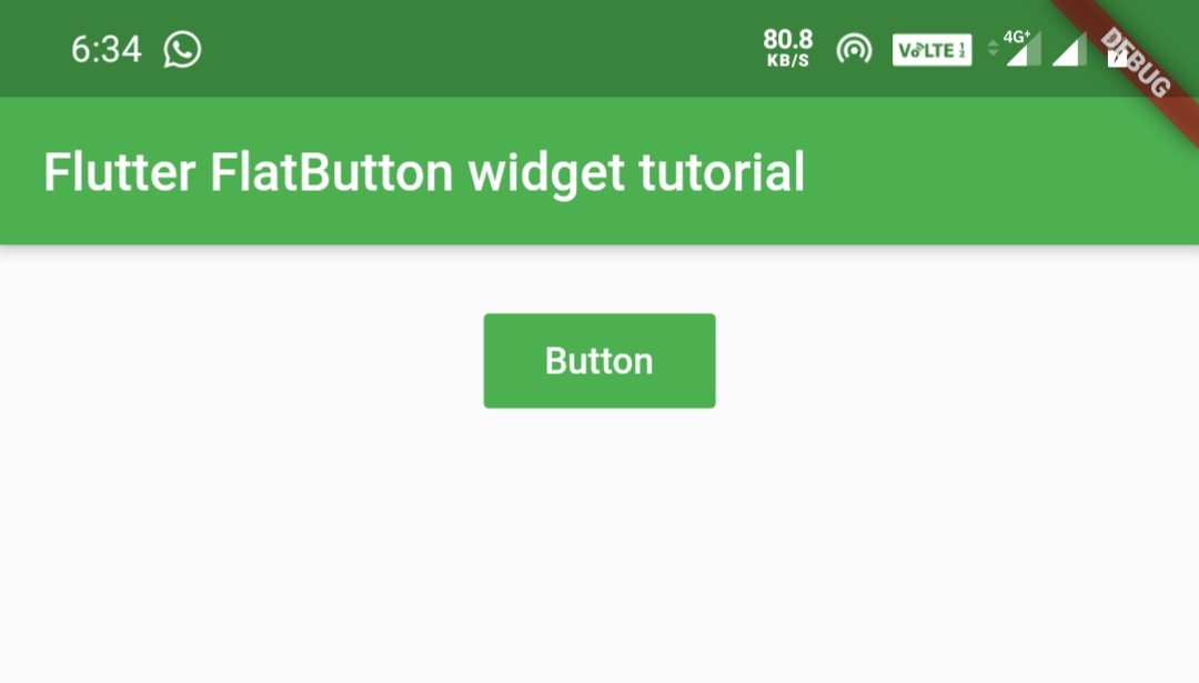 flutter flatbutton widget color property