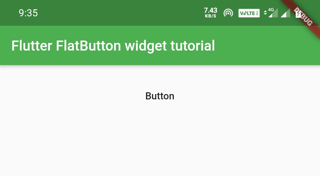 flutter flatbutton widget tutorial