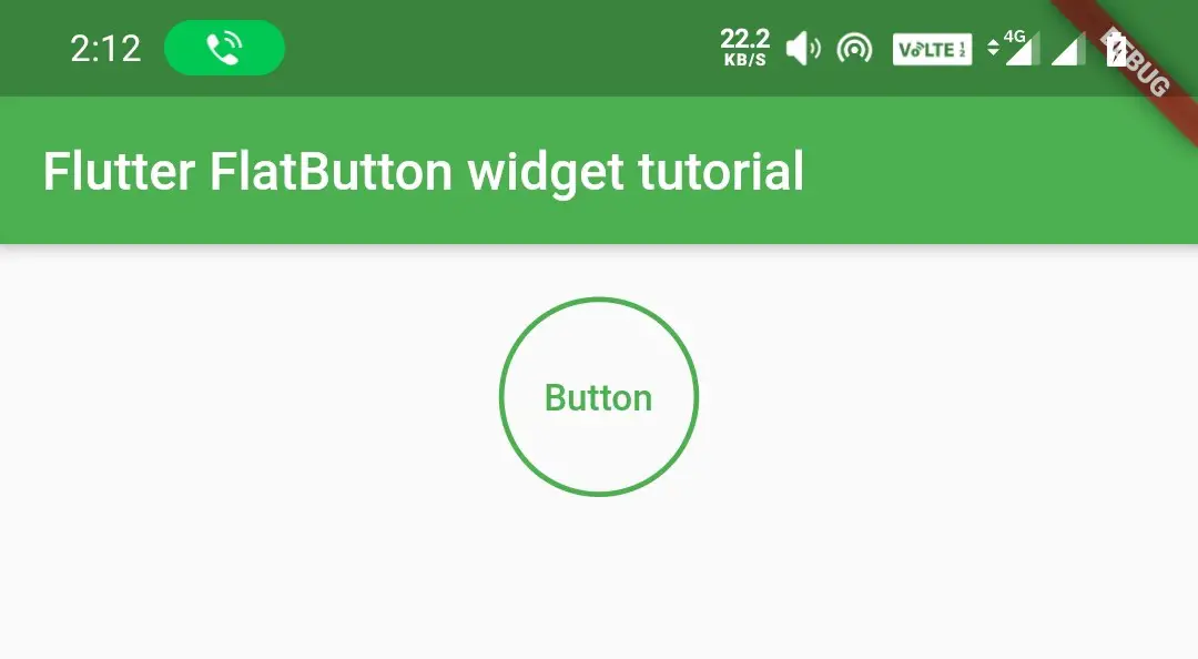 flutter flatbutton circle border