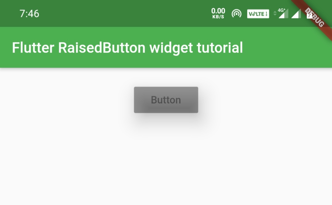 flutter raisedbutton widget disabledelevation