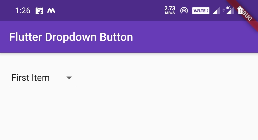 flutter dropdown button example