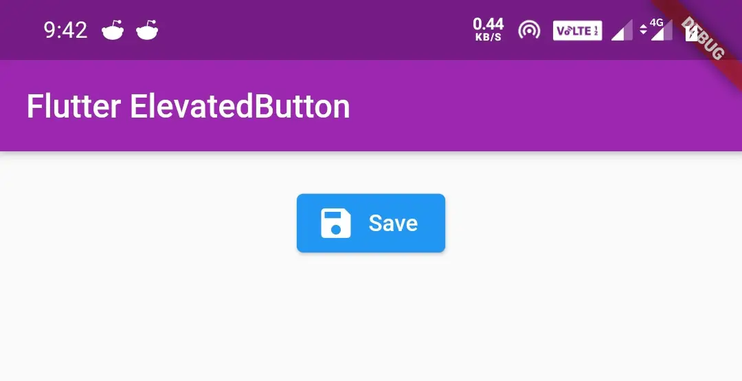 flutter elevatedbutton with icon