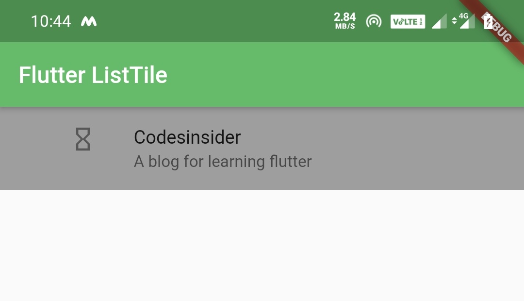 flutter listtile contentpadding