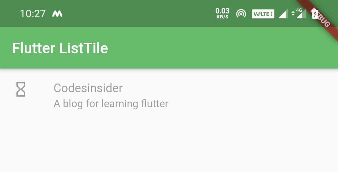 flutter listtile enabled