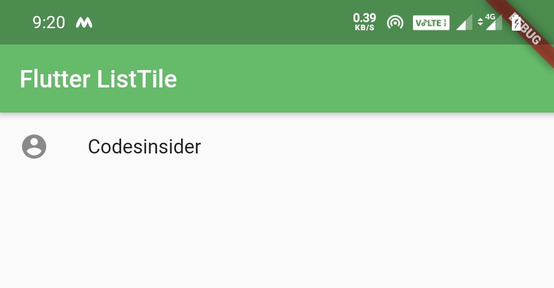 flutter-listtile