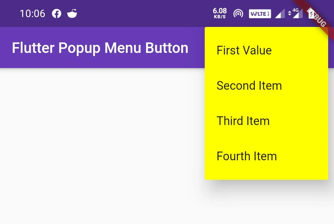 flutter popup menu items fromcustom list