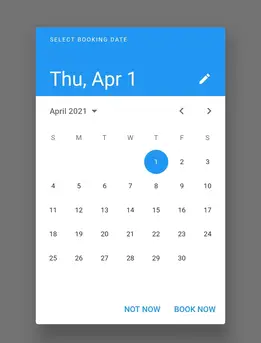 Flutter Datepicker Widget Example Tutorial