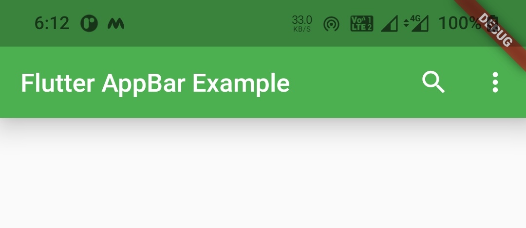 appbar elevation in flutter