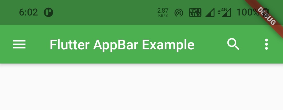 flutter appbar example tutorial