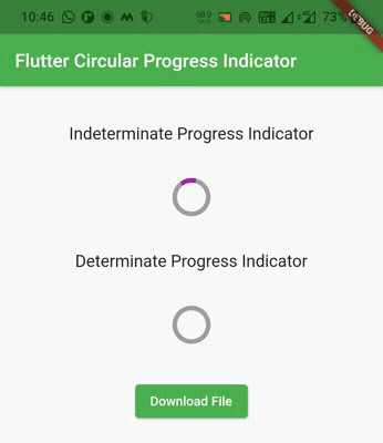 flutter circular progress indicator example output