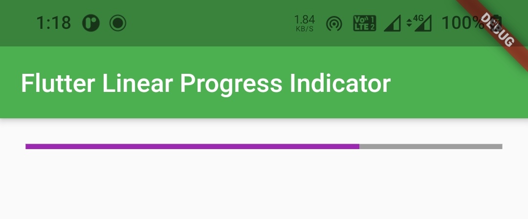 flutter linear progress indicator color