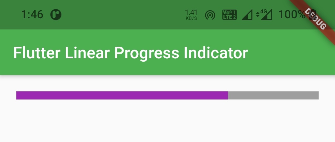 flutter linear progress indicator minheight