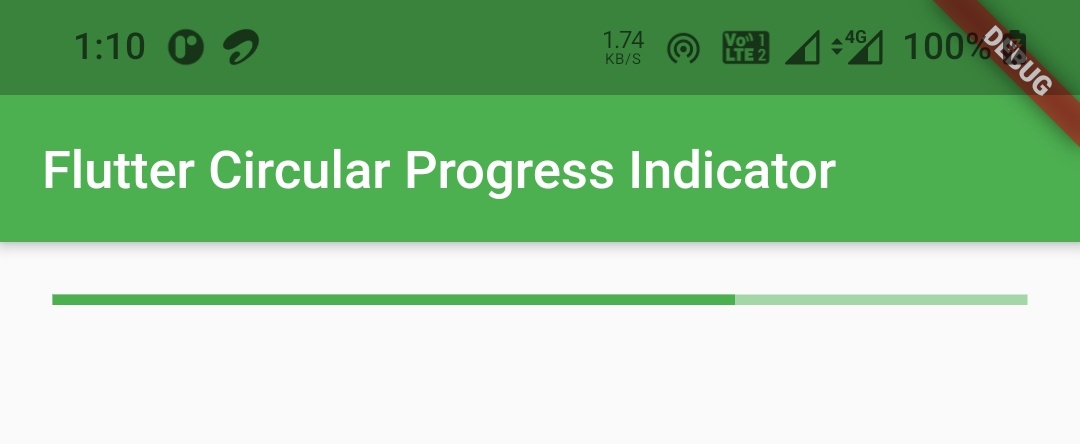 flutter linear progress indicator value