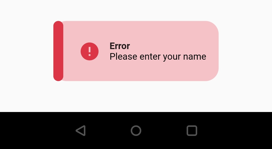 flutter motion toast error message