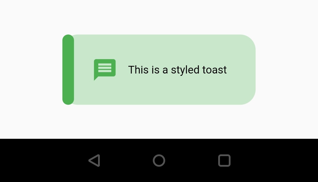 flutter styled toast or motion toast color