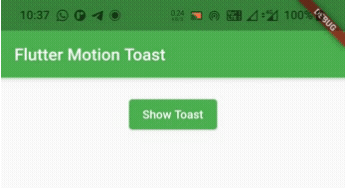 flutter motion toast or styled toast position