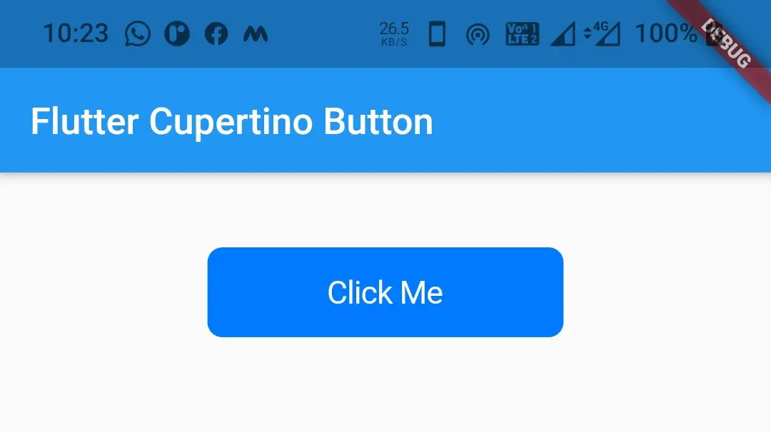 flutter cupertino button background color