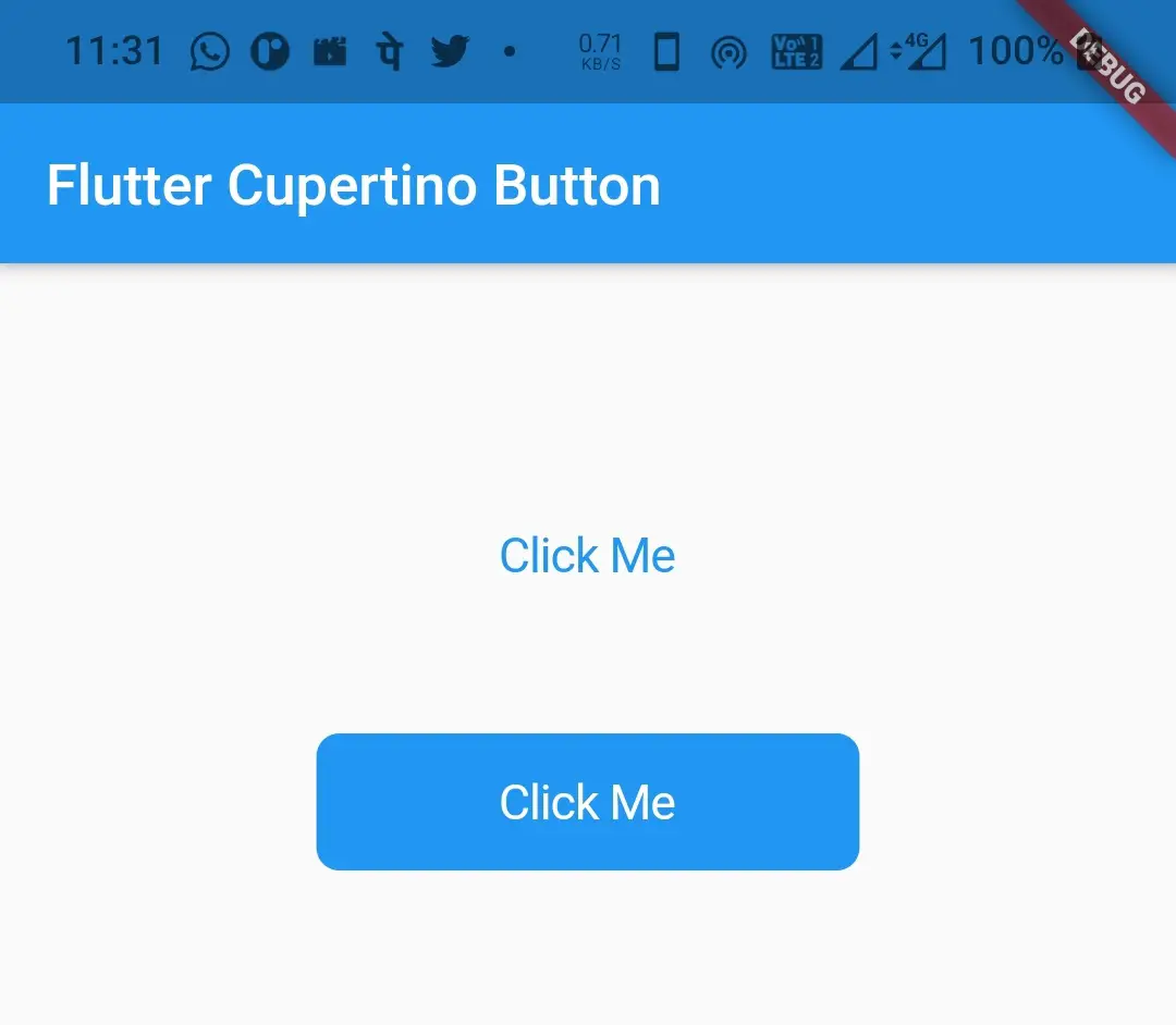 fluttr cupertino button example output