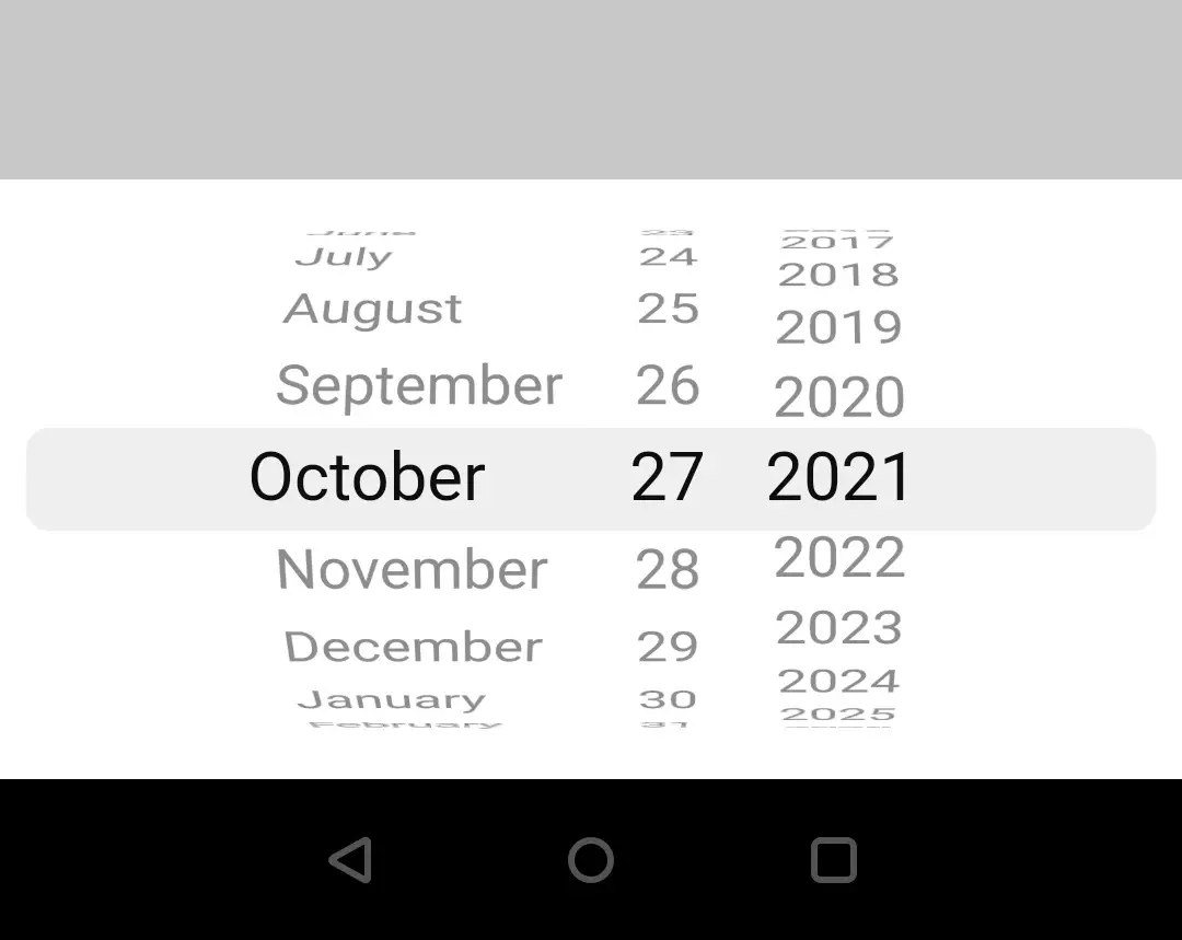 flutter cupertino datepicker mode date