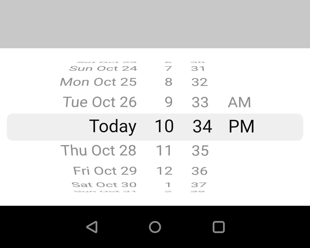 flutter cupertino datepicker mode date and time