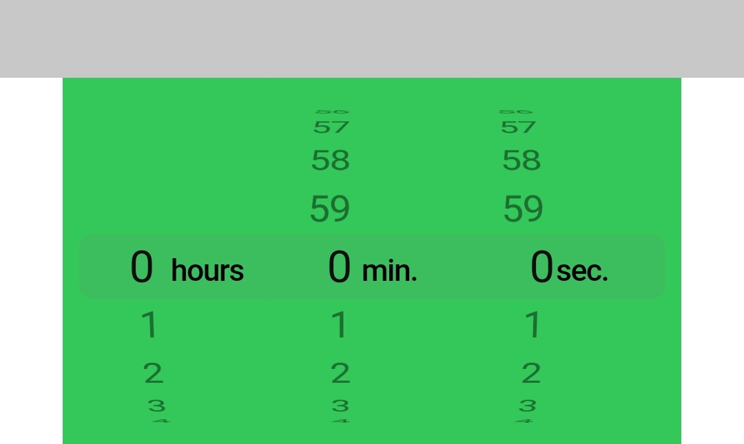 flutter cupertino timer picker background color