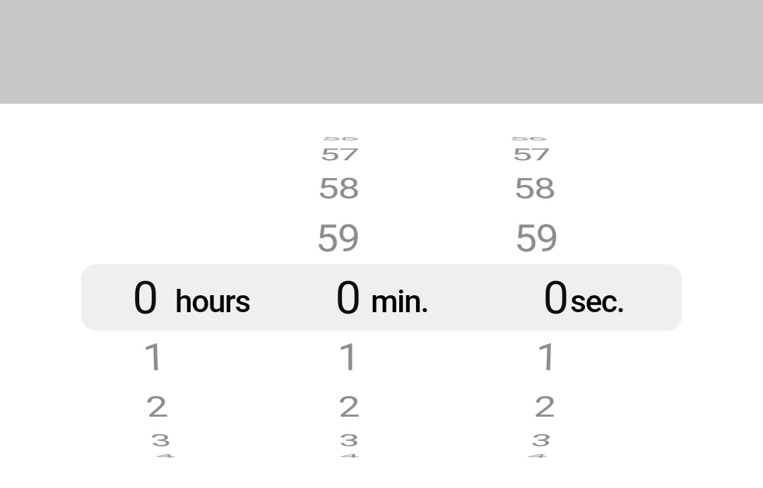 flutter cupertino timer picker mode hours minutes seconds