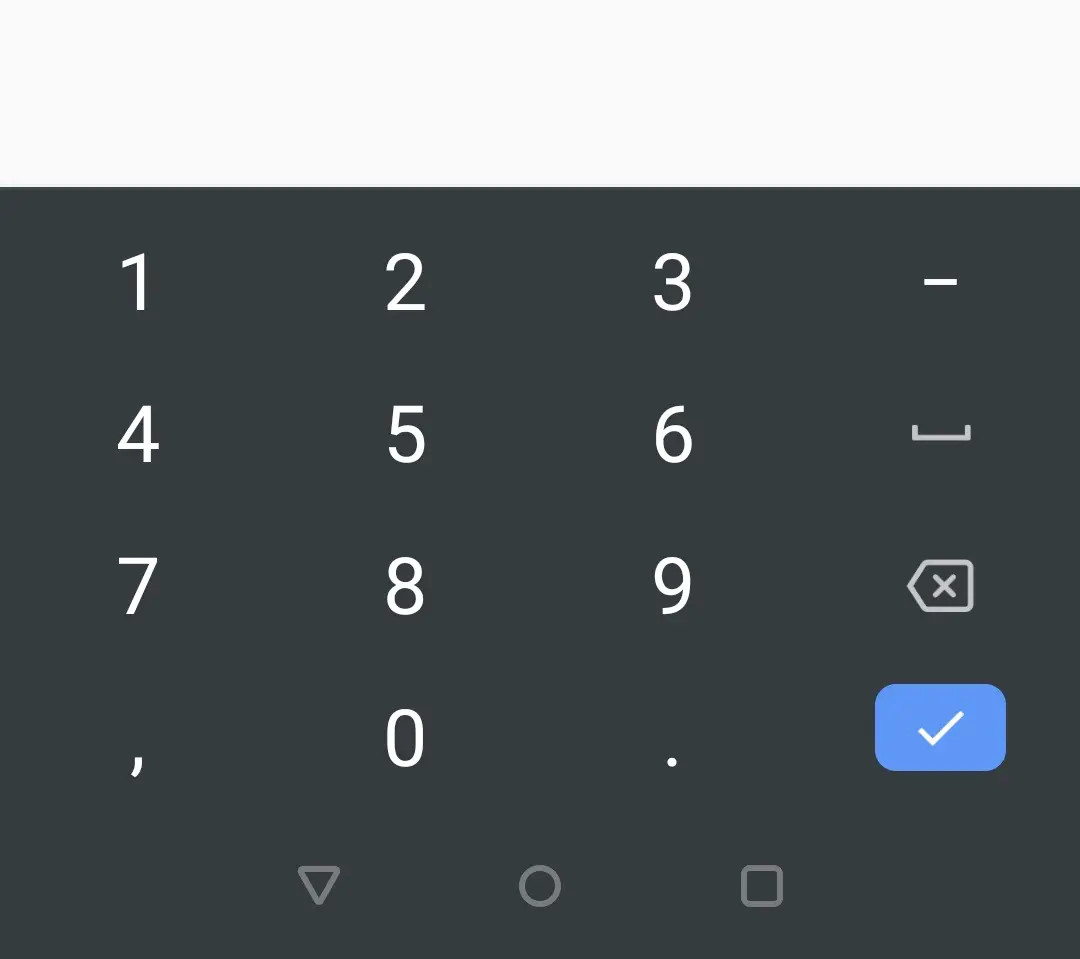 flutter cupertino textfield keyboard type number